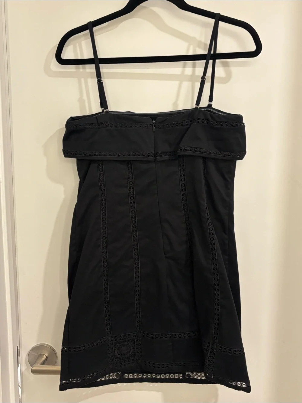 JCrew Crochet-panel mini dress with removable straps - Picture 4 of 6